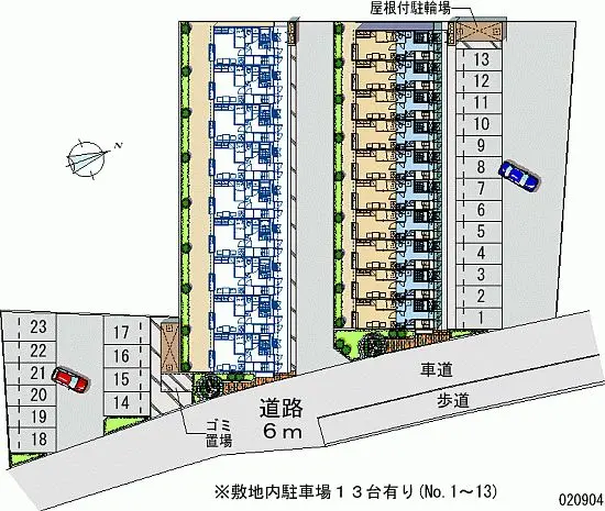 ★手数料０円★久留米市御井町　月極駐車場（LP）